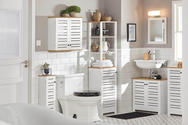 Waschbeckenunterschrank Badezimmerunterschrank Weiss BZR40-W