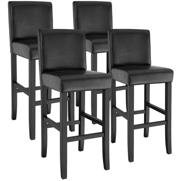 Barhocker schwarz 4er Set
