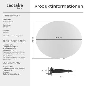 Kugelleuchte Luminous Eye M (Ø 35 x 21,5 cm)