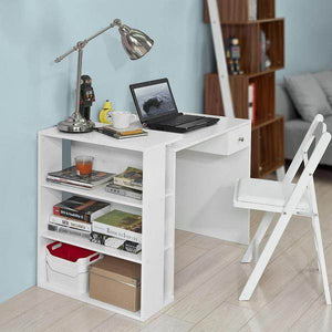 Schreibtisch Weiss Bürotisch mit Regal Computertisch
