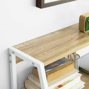 Schreibtisch | Bürotisch | Arbeitstisch | Weiss-Natur