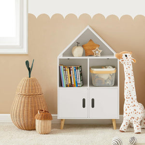 Kinderbücherregal Spielzeugregal Aufbewahrungsregal für Kinder KMB58-W
