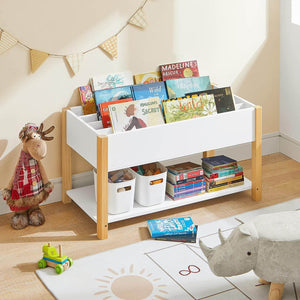 Kinderbücherregal Spielzeugregal Aufbewahrungsregal für Kinder KMB35-W