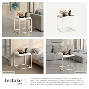 Beistelltisch Cambridge Stahl creme