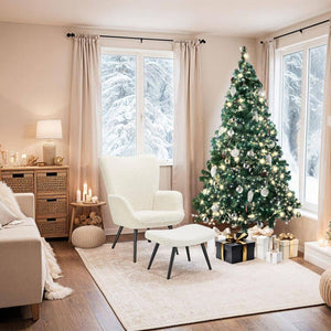Künstlicher Weihnachtsbaum mit Zapfen, 180 cm