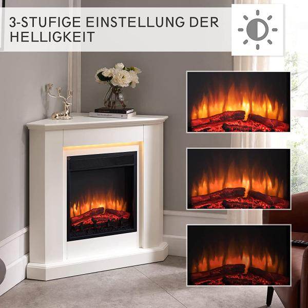 BALDERIA LED Elektrokamin Candela 3D-Flammeneffekt 2000W