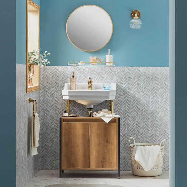 Waschbeckenunterschrank | Badezimmerschrank | Waschtisch | BZR63-PF