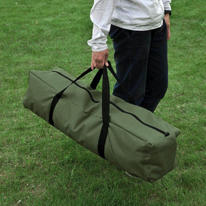 4in1-Zelt Für 1 Person Wurfzelt Feldbett Mit Campingliege Grün