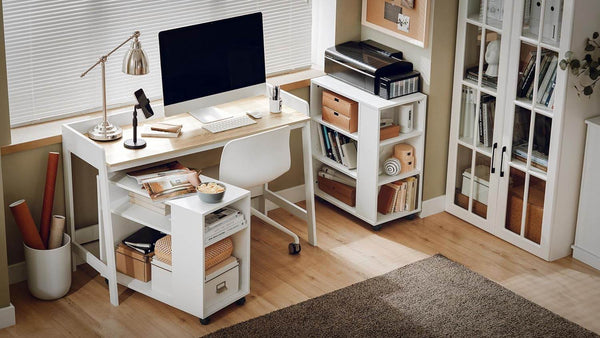 Schreibtisch | Bürotisch | Kinderschreibtisch | Weiss-Natur