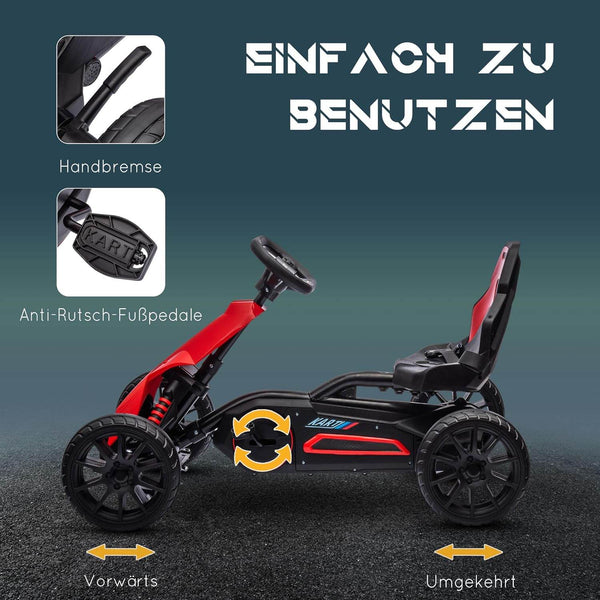 Go Kart Pedal Go Kart Rückwärts-uns Vorwärtsgang Rot +Schwarz