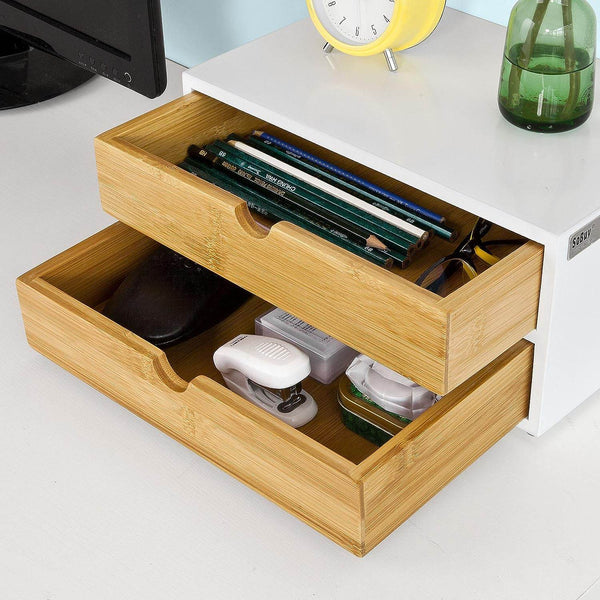 Kaffeekapsel Box Aufbewahrungsbox Schubladenbox Bambus FRG180-WN