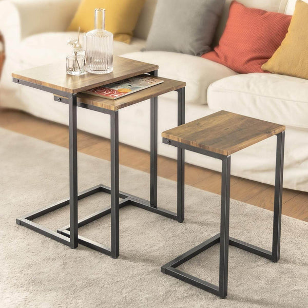 3er Set Beistelltische Sofatisch Couchtisch FBT102-F