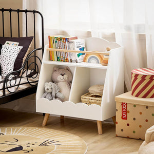 Kinderbücherregal Aufbewahrungsregal Montessori Regal Weiss