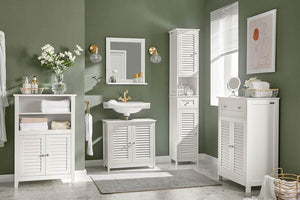 Waschbeckenunterschrank Badezimmerunterschrank Weiss FRG237-II-W