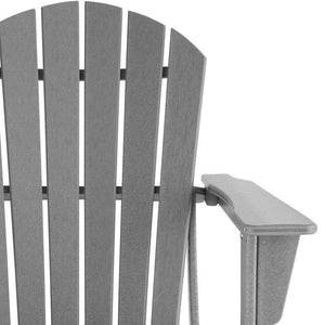 Gartenstuhl im Adirondack-Design hellgrau