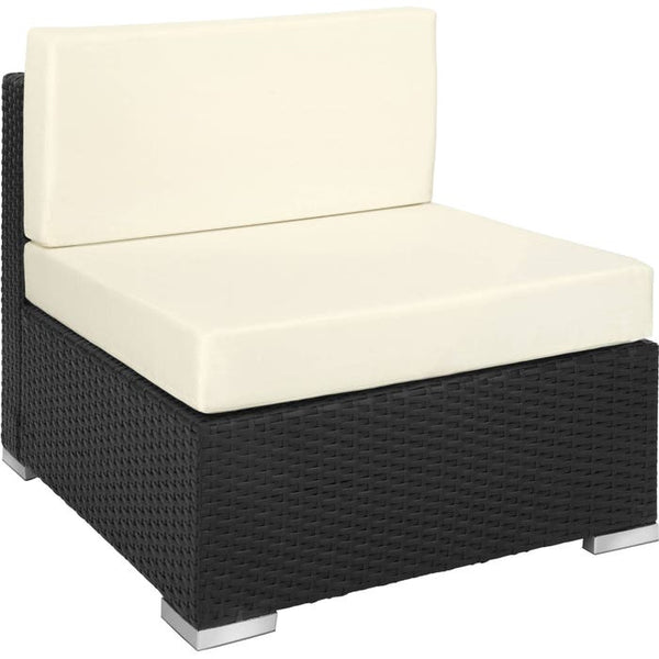 Rattan Loungeset Marbella - schwarz