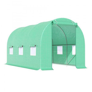Foliengewächshaus Treibhaus Frühbeet 4,5 x 2 x 2 m | Grün