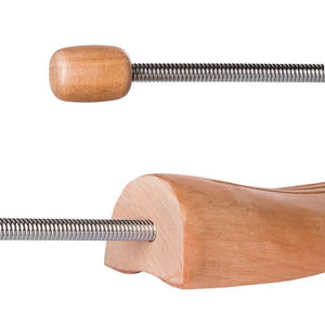 2 Paar Spiral-Schuhspanner Lotusholz Grösse 42-43