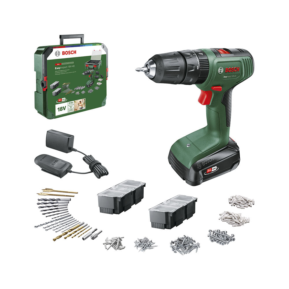 Trapano a percussione a batteria Bosch 0.603.9D8.10C