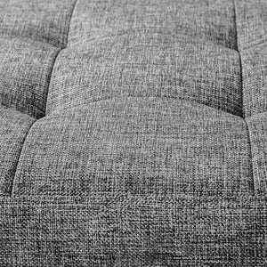 Faltbare Sitztruhe aus Polyester, hellgrau