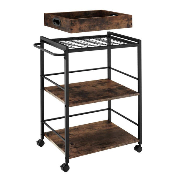 Servierwagen Worcester Industrial Holz dunkel, rustikal