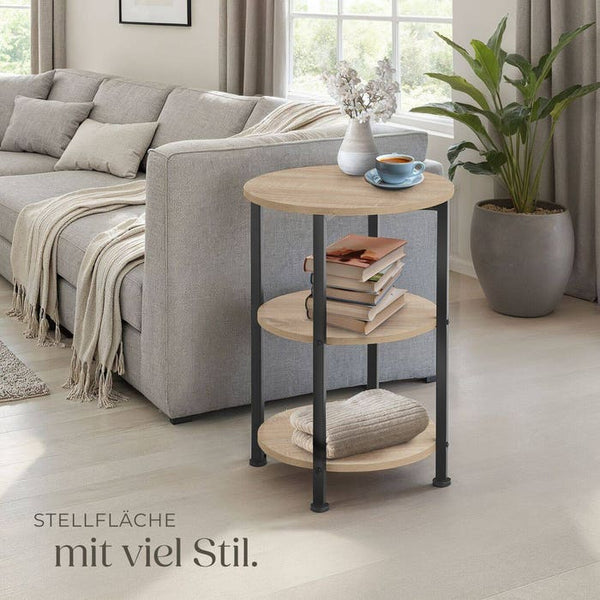 Beistelltisch Colchester Industrial Holz hell, Eiche Sonoma