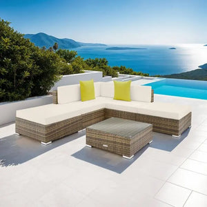 Aluminium Rattan Lounge Paris