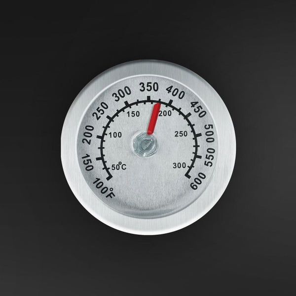 Holzkohlegrill Smoker 2in1 mit Thermometer schwarz