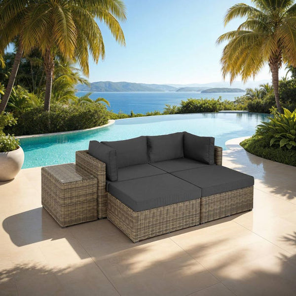 Rattan Lounge San Domino natur