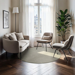 Tapis à poils courts Soft Zone Sand Ø 120 cm 