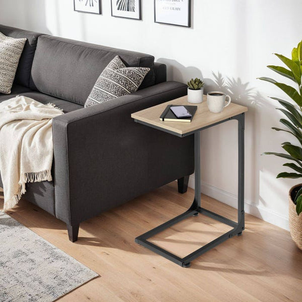 Beistelltisch Erie 40x30x63cm Industrial Holz hell, Eiche Sonoma