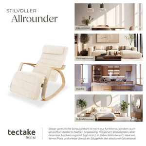 Schaukelstuhl Onda beige