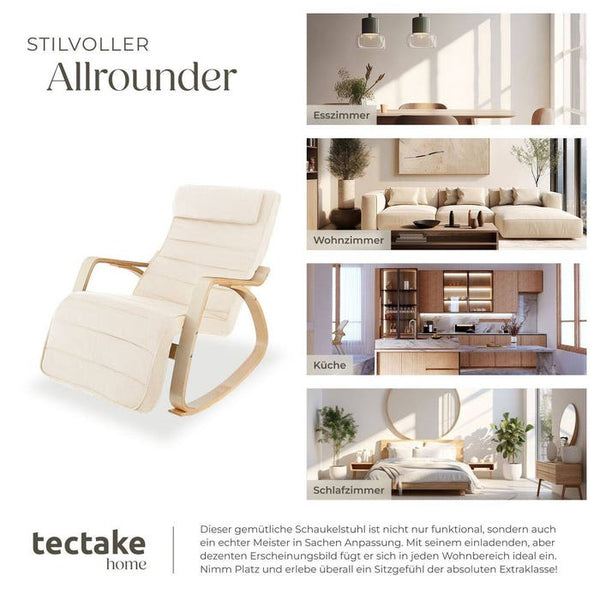 Schaukelstuhl Onda beige