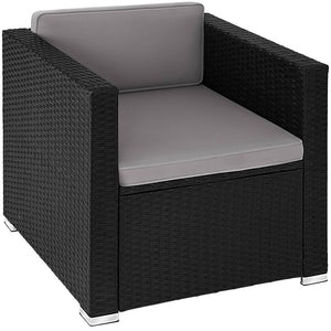 Rattansessel Lignano schwarz