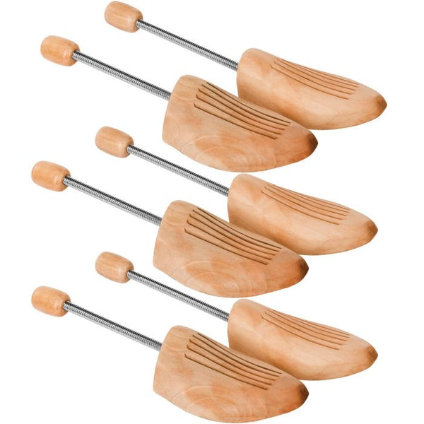 3 Paar Spiral-Schuhspanner Lotusholz Grösse 39-41