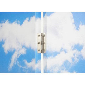 Foto-Paravent HWC-A83, Raumteiler Trennwand Sichtschutz, FSC-zertifiziert ~ 180x121cm See