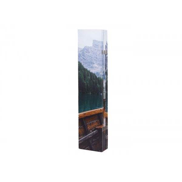 Foto-Paravent HWC-A83, Raumteiler Trennwand Sichtschutz, FSC-zertifiziert ~ 180x244cm Boot