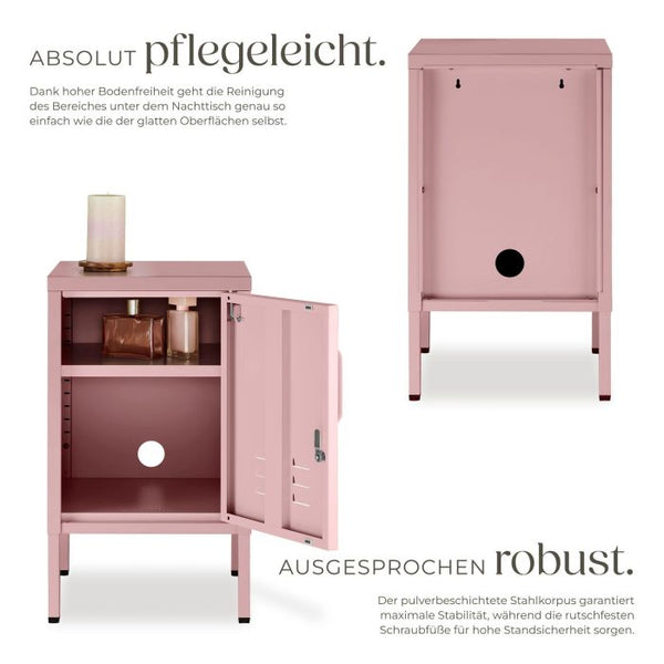 Nachttisch Baker mit Magnetverschluss rosa