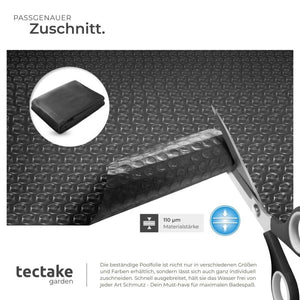 Pool-Solarfolie rund schwarz Ø 250 cm