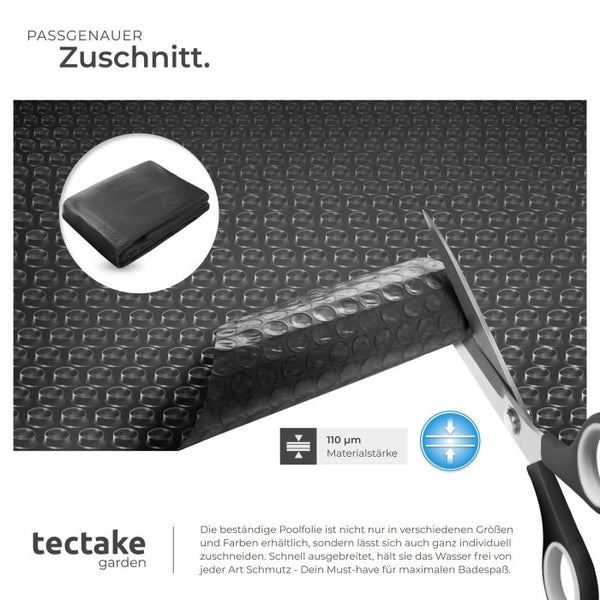 Pool-Solarfolie rund schwarz Ø 250 cm