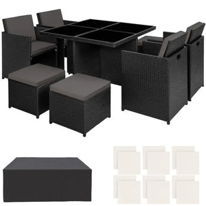 Aluminium Rattan Sitzgruppe Manhattan