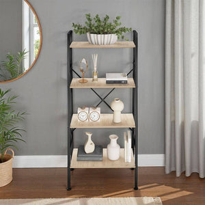 Leiterregal Liverpool 61,5 x 36,5 x 150cm- industrial hellbraun