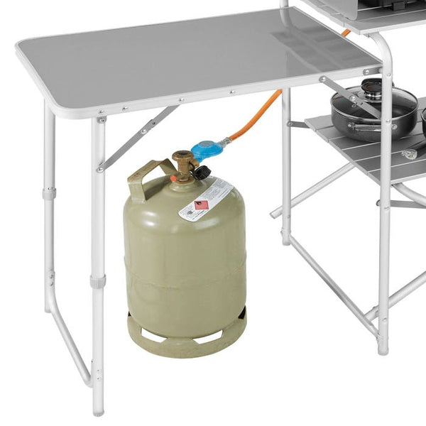 Camping kitchen 172x52x104cm black