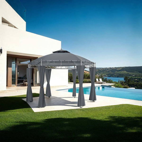Gartenpavillon Siana anthrazit