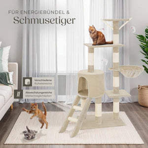 Kratzbaum Dominik 144cm, beige