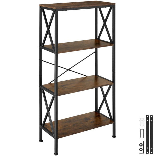 Regal Barry Industrial Holz dunkel, rustikal