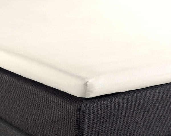 Split Topper Baumwolle Spannbettlaken Creme 180 x 220 cm