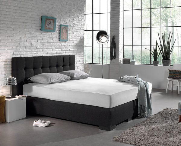 Einzel Jersey 135 gr. Spannbettlaken Weiss 160/180 x 200 cm