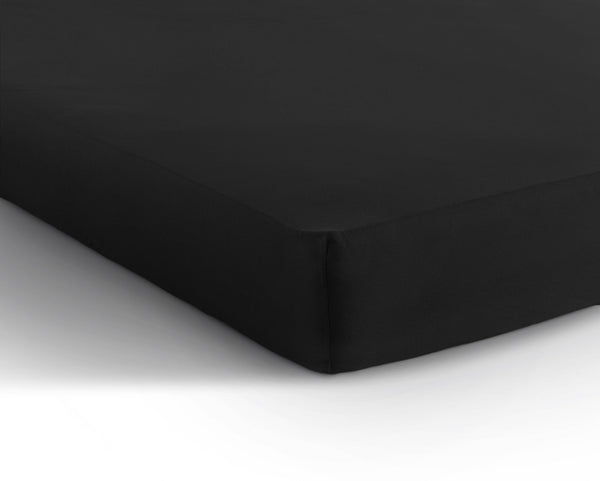 Einzel Jersey 135 gr. Spannbettlaken Schwarz 140 x 200 cm