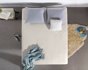 Einzel Jersey 135 gr. Spannbettlaken Creme 190/200 x 200/220 cm